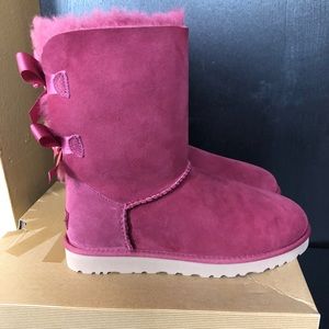 Womens Ugg Australia Bailey Bow Pink Size 7 New